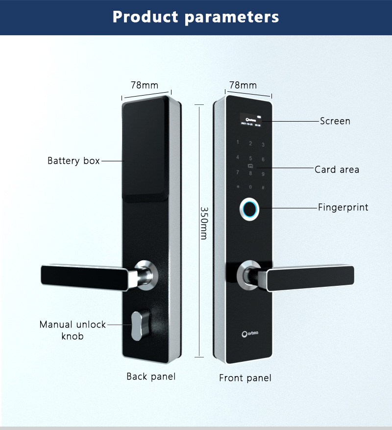 P8010 Fingerprint smart lock