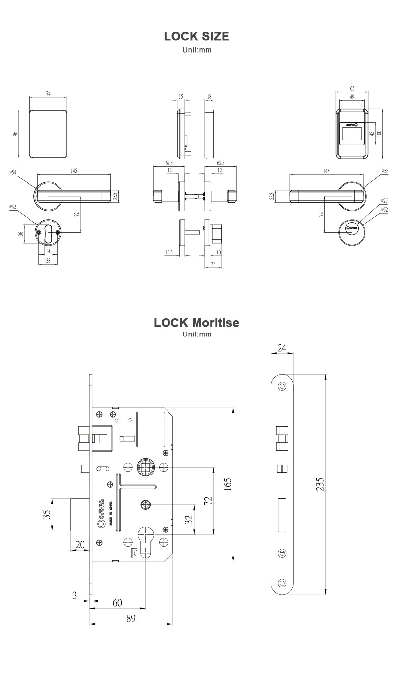 S4032G LCD luxury design hotel lock